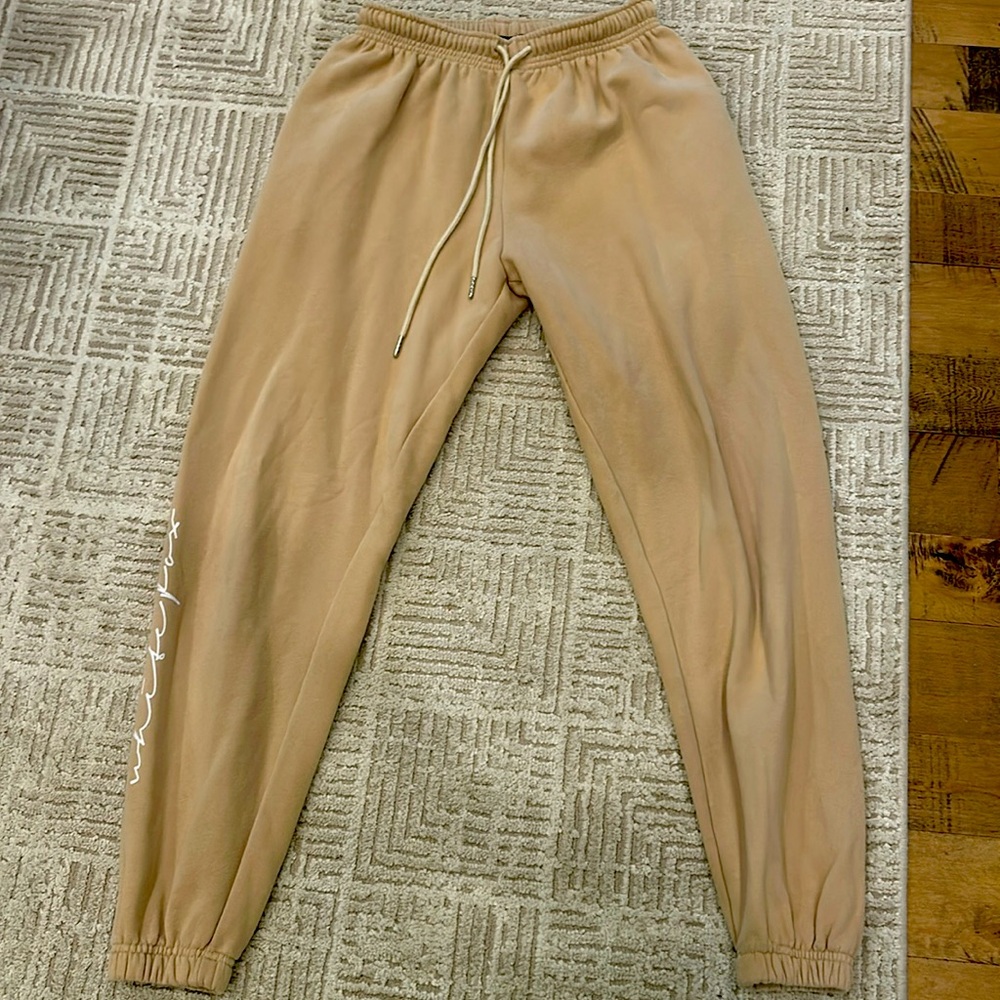 Women’s size S White Fox khaki sweat pants